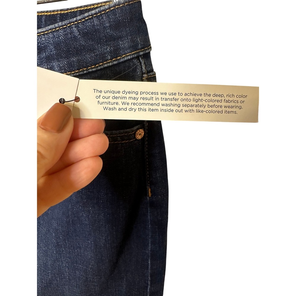 Talbots Women's Dark Wash‎ Denim Skirt Classic Pencil Knee Length New Size 6 - Picture 5 of 5